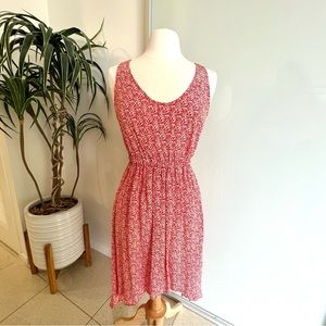 Barneys New York CO-OP Red Silk Dress